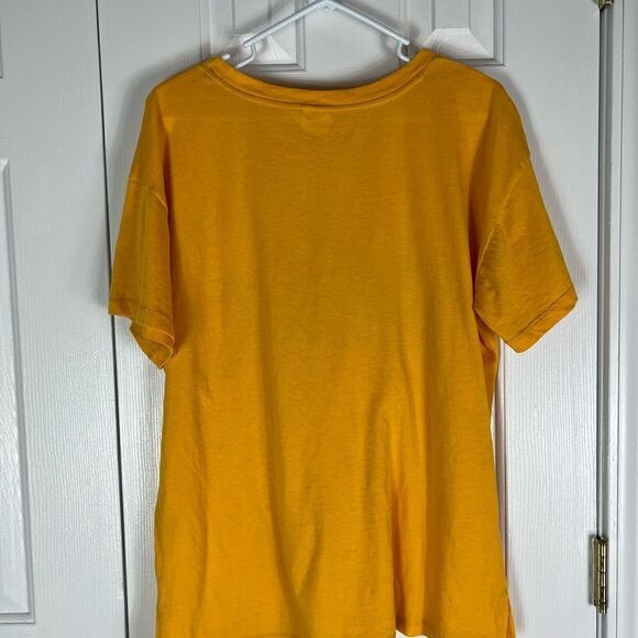 Victoria Secret PINK Yellow Gold Shirt L - Picture 3 of 3